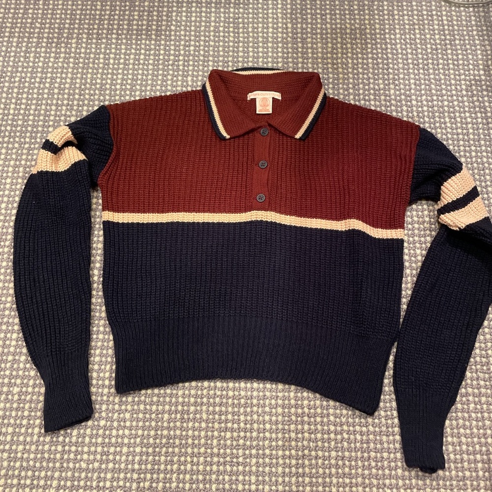 NWOT Urban Outfitters polo cropped sweater.
